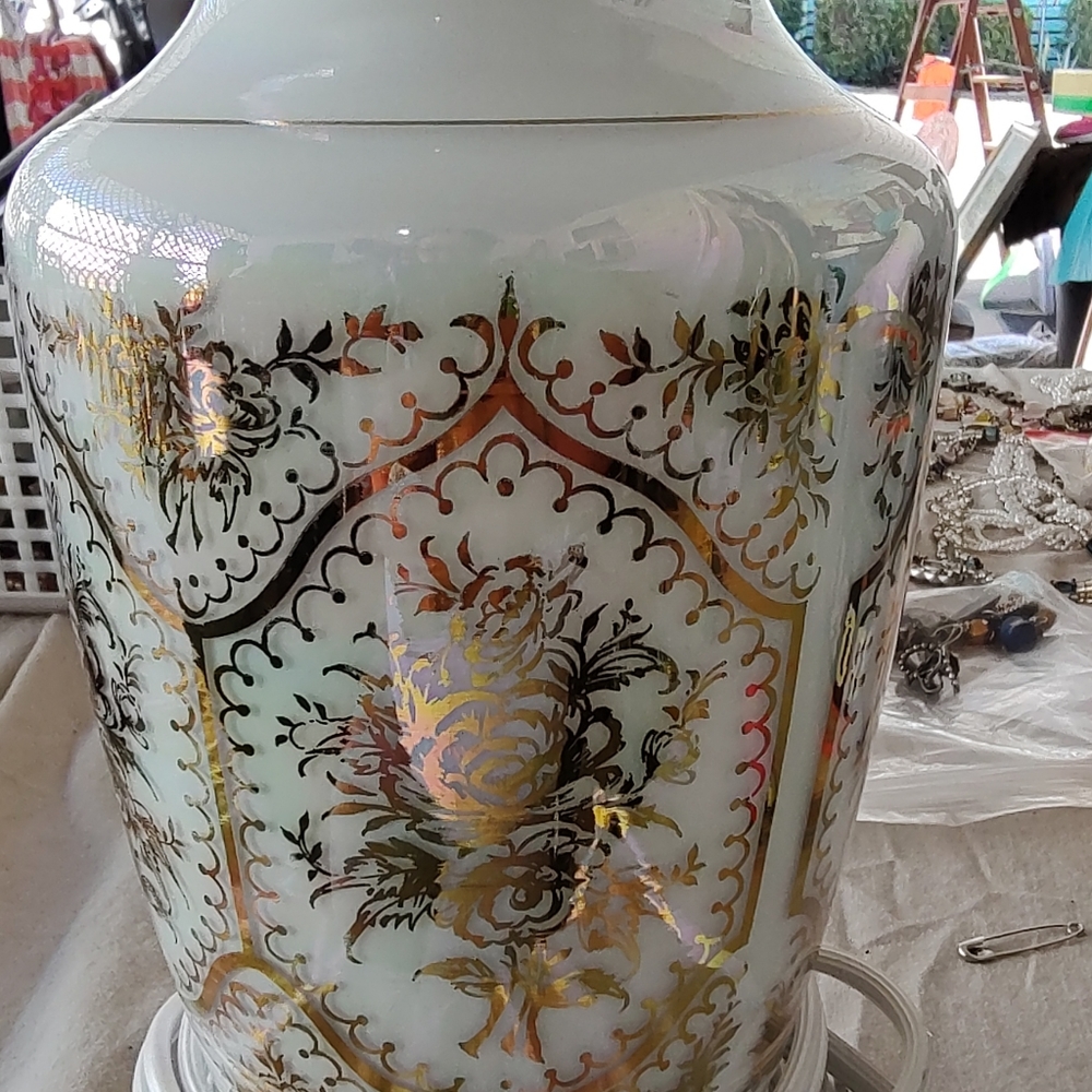 Antique French Lamp Set - RARE! - Picture 6 of 8